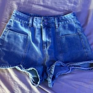 Light blue shein shorts